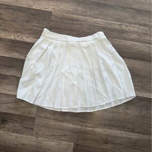 White Pleated Skirt